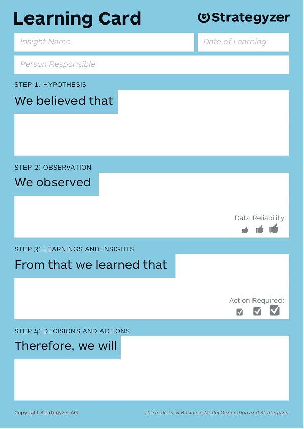 learning card