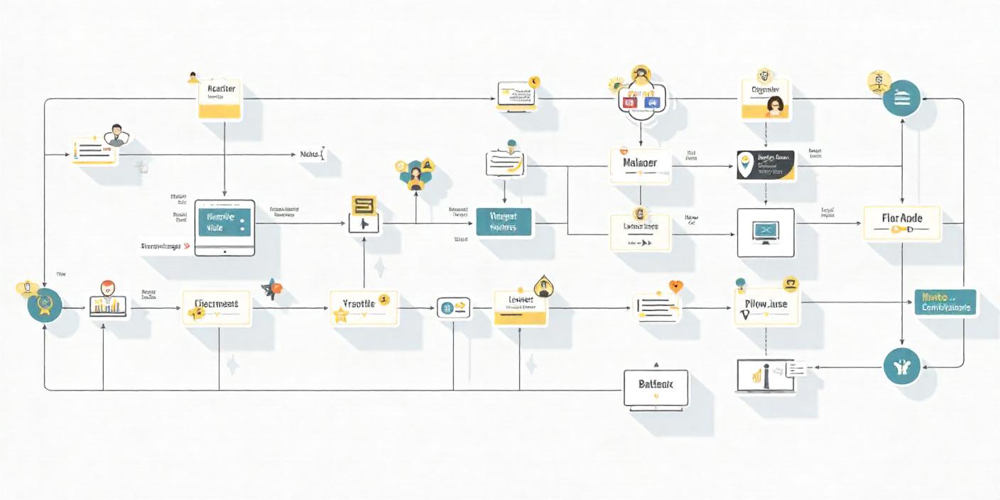 Flowchart visualisations of different sitemap structures (hierarchical, flat, user-centric