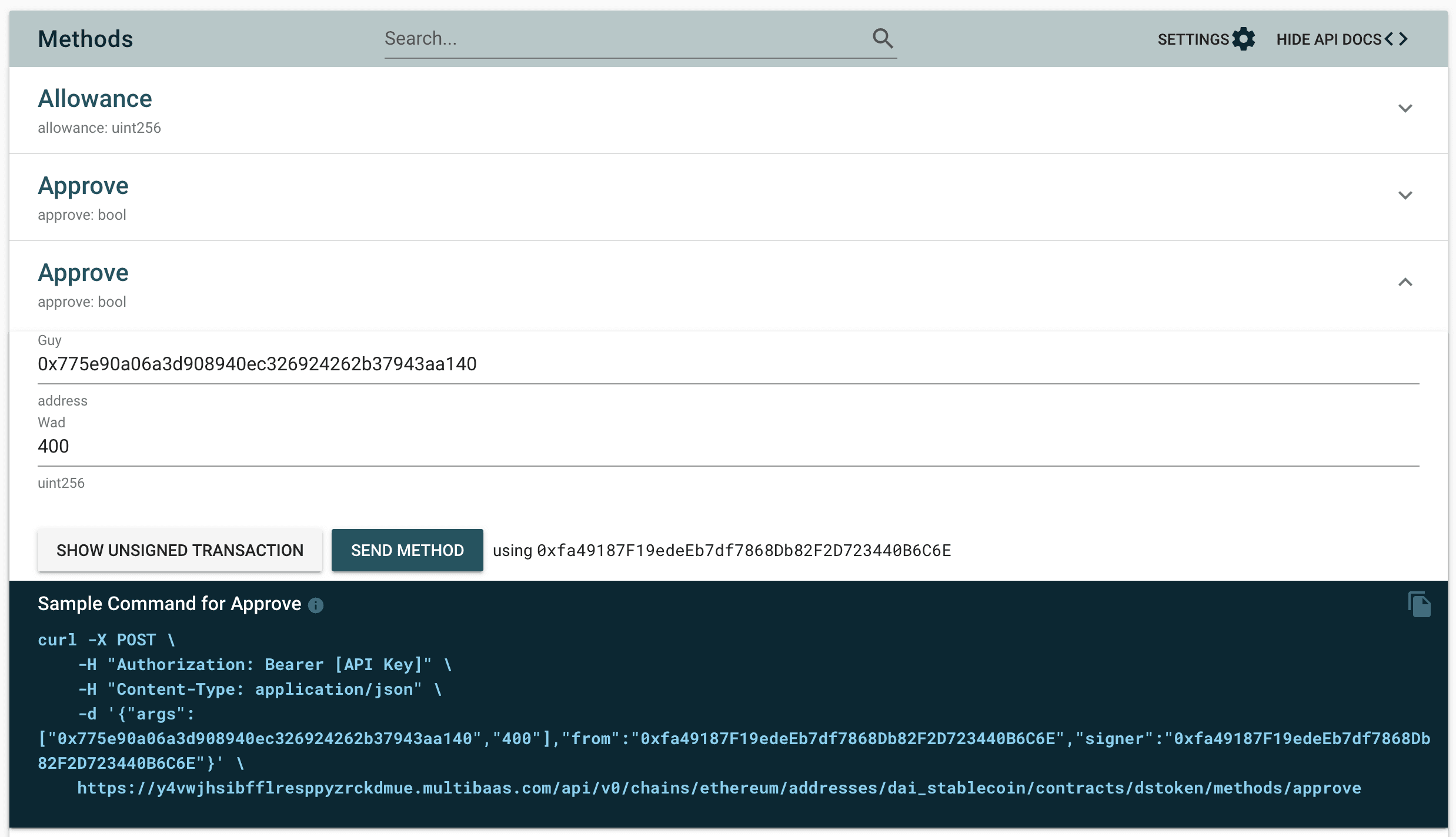 PublicLock smart contract in MultiBaas