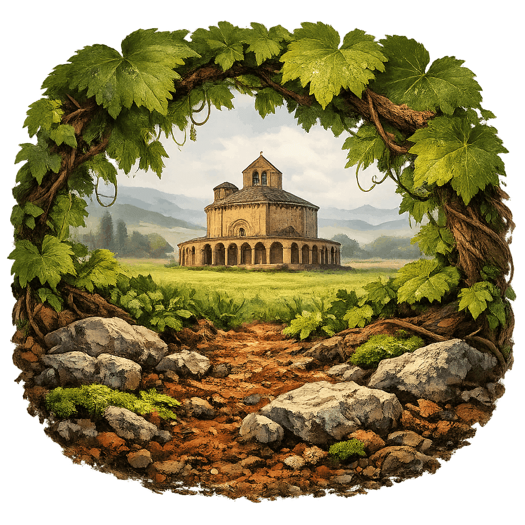 Detailed graphic of the Valdizarbe wine region.