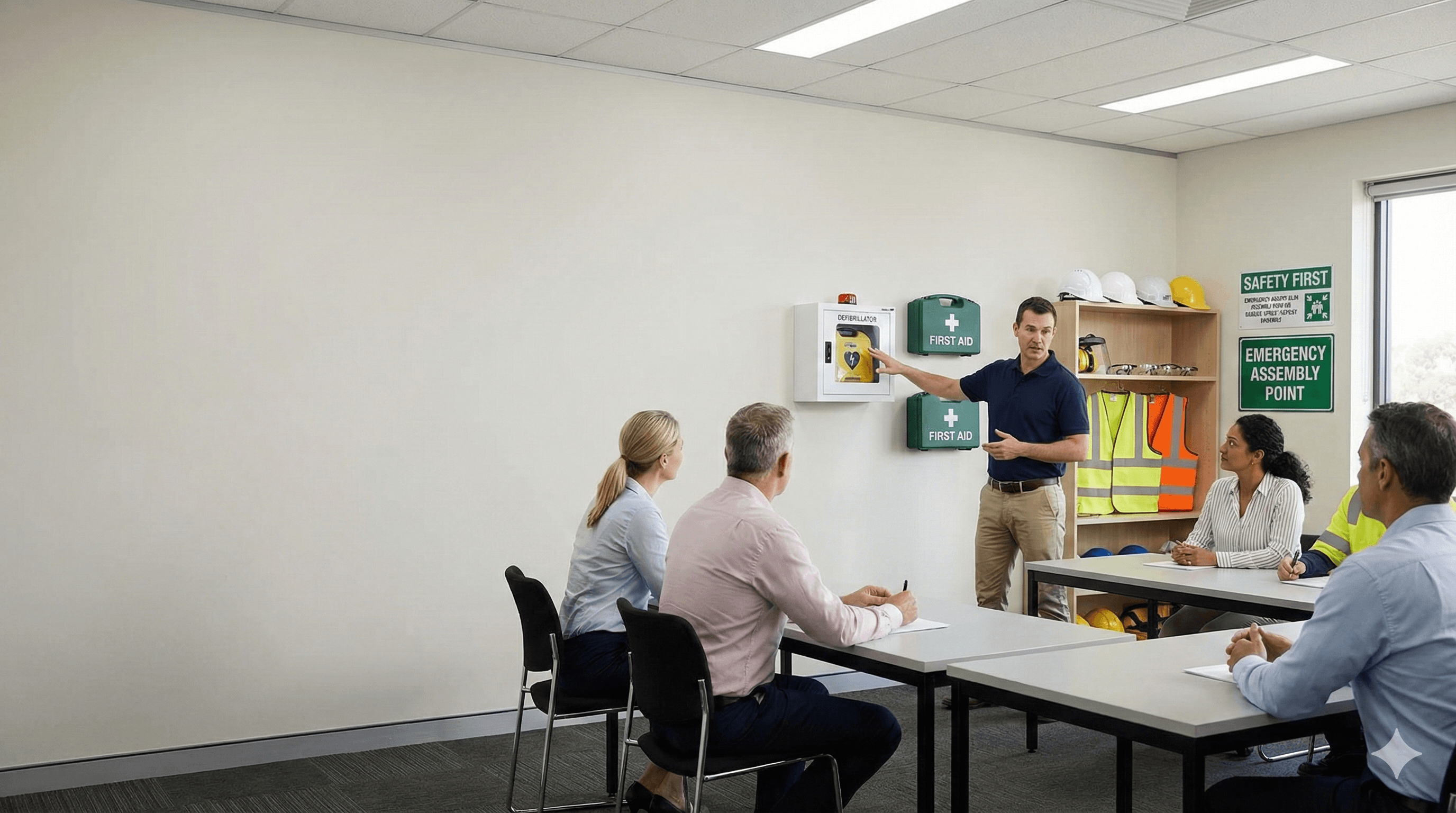 woman in blue tank top standing beside white wall