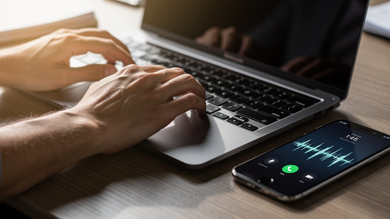 Sales professional adapting script during live phone conversation