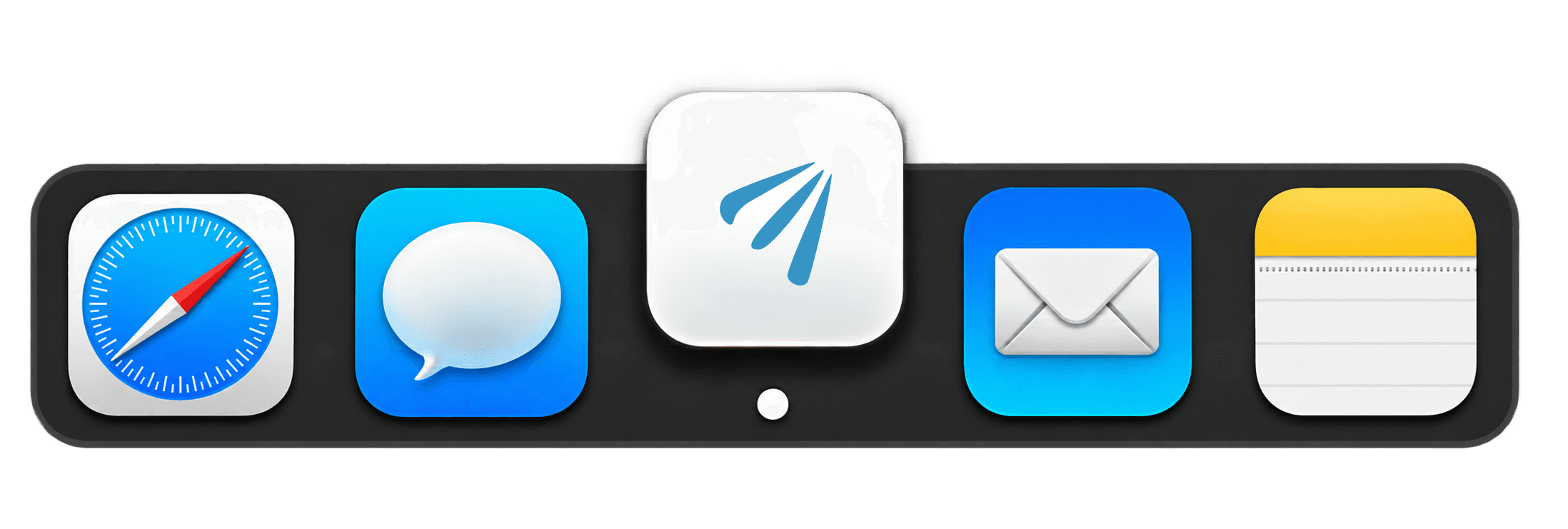 Highlighted Steem app icon in an iOS app dock.