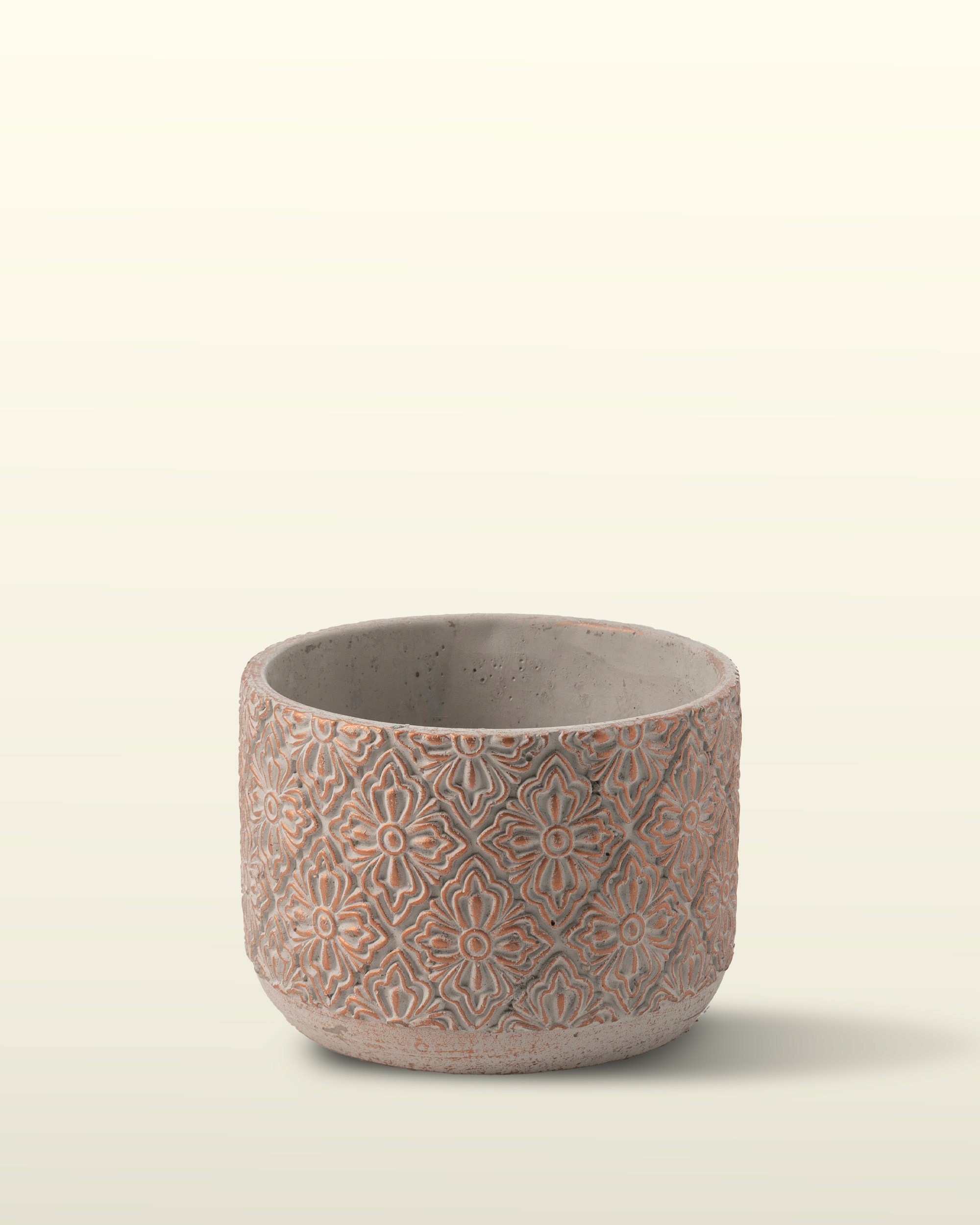 حوض تيراكوتا — 17×17×11.5 سم — البيت الأخضر