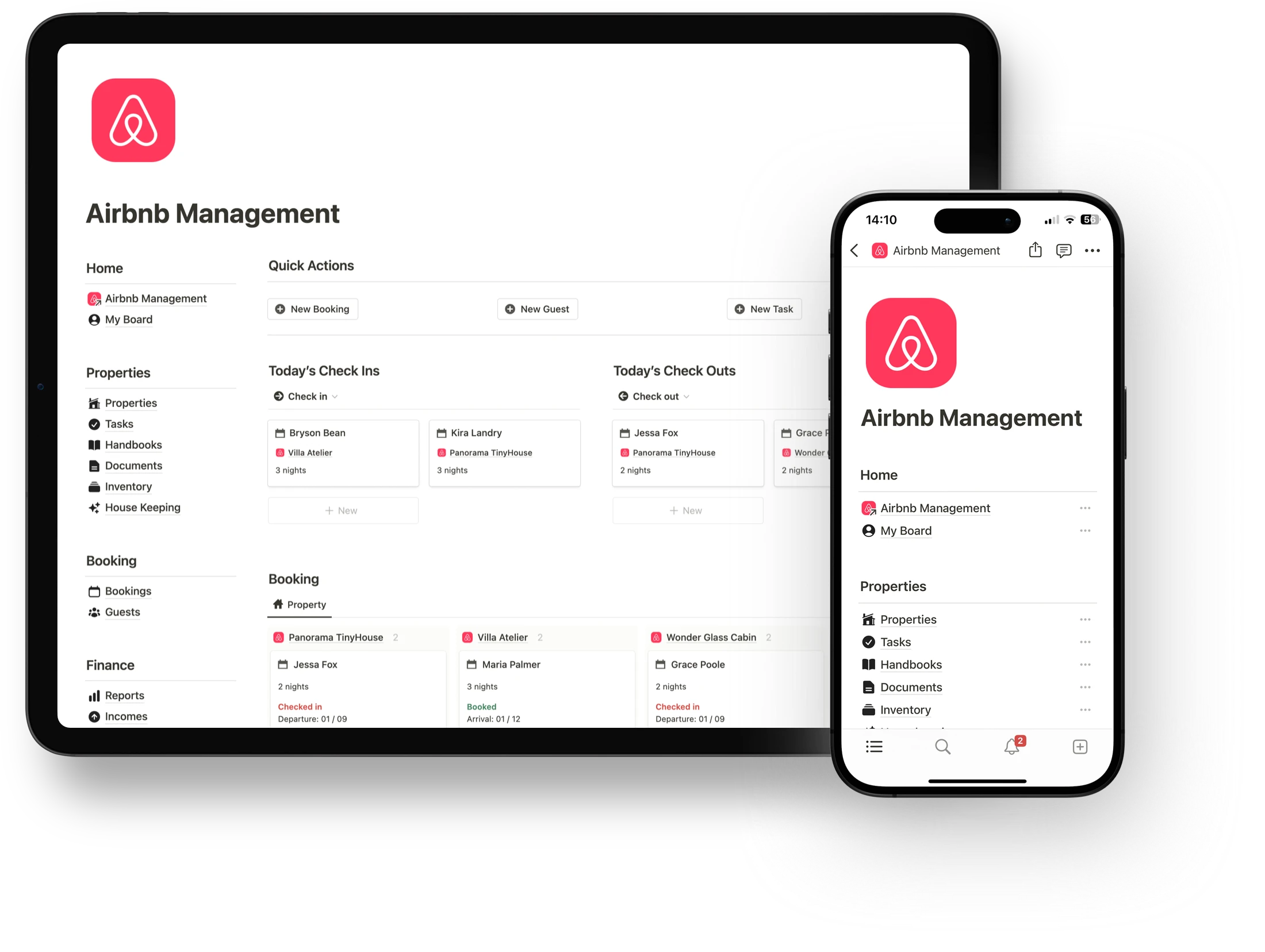 Notion Airbnb Management Template @ Solt Wagner