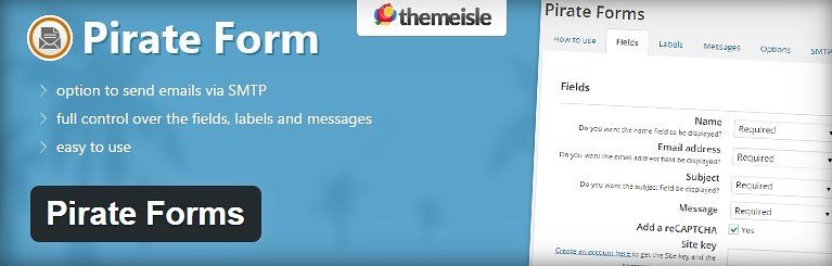 Best WordPress Form Plugins Pirate Forms