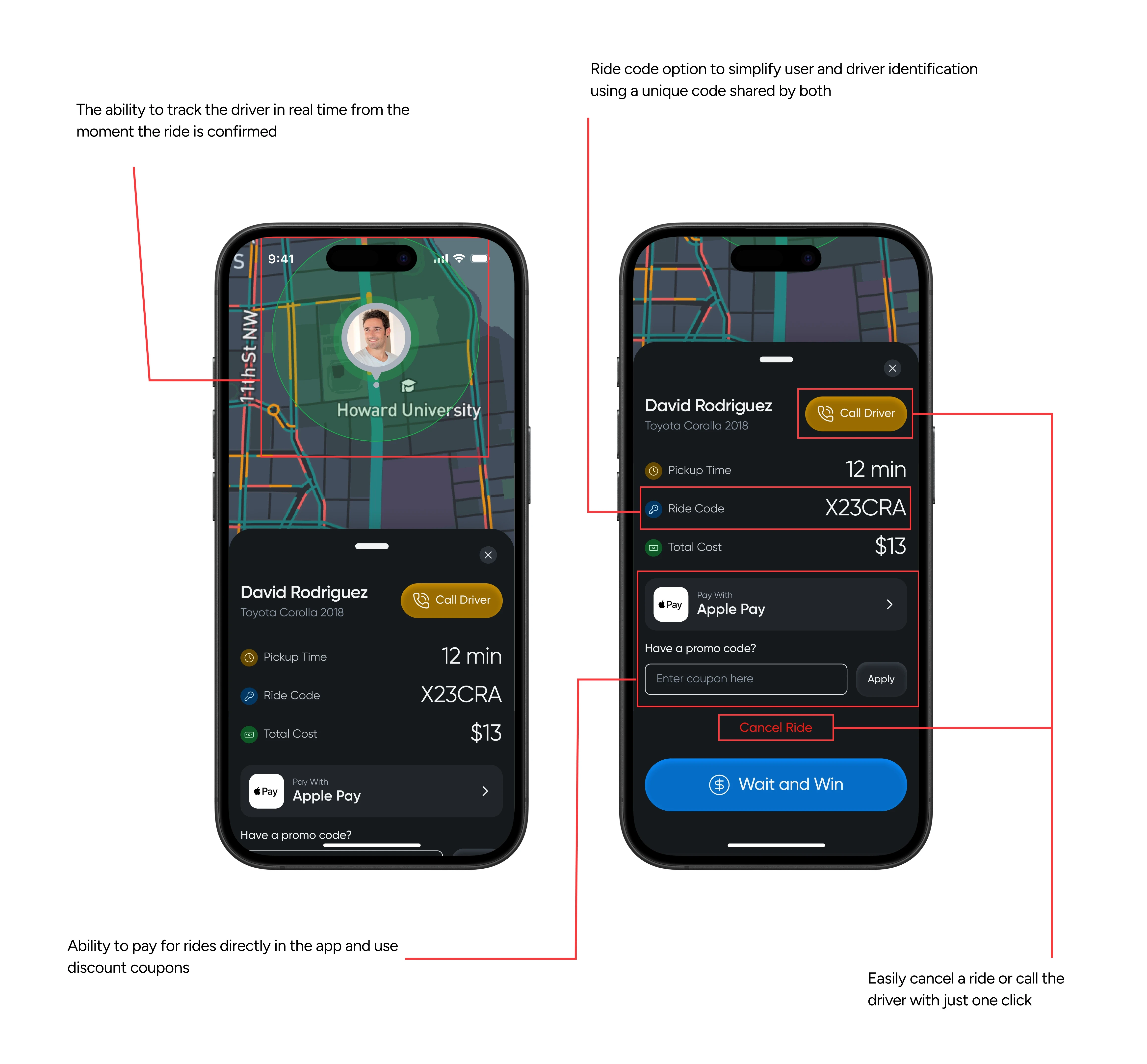 Tracking driver in real time