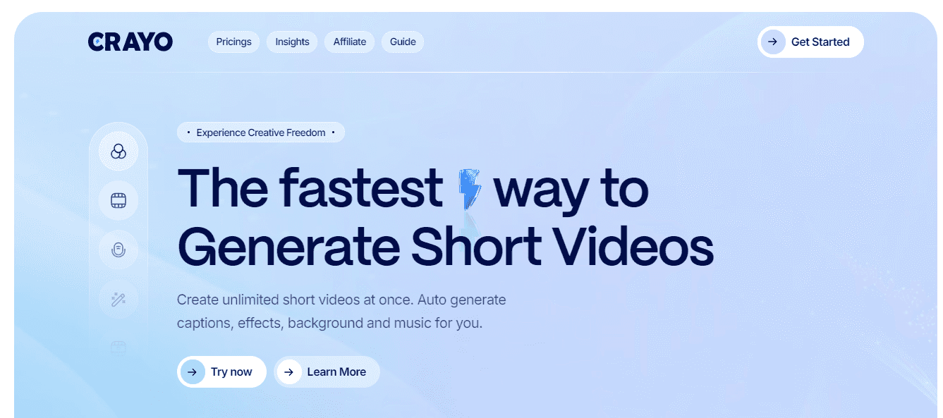 Crayo AI - Short Form Video Platforms