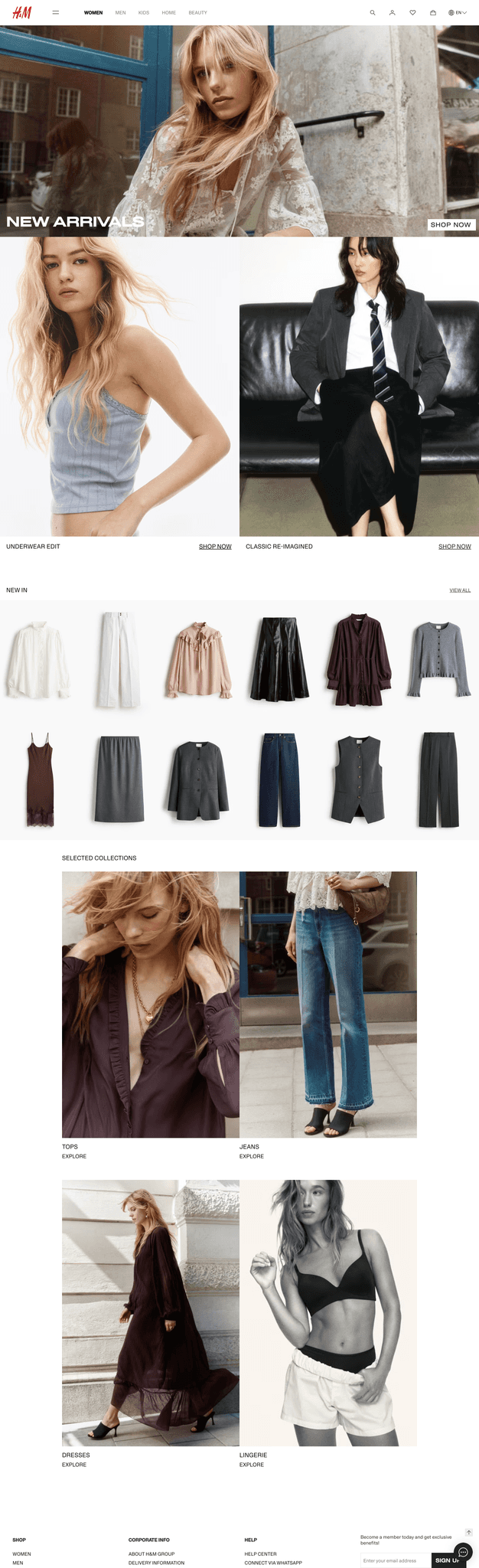 Zara Website Screenshot