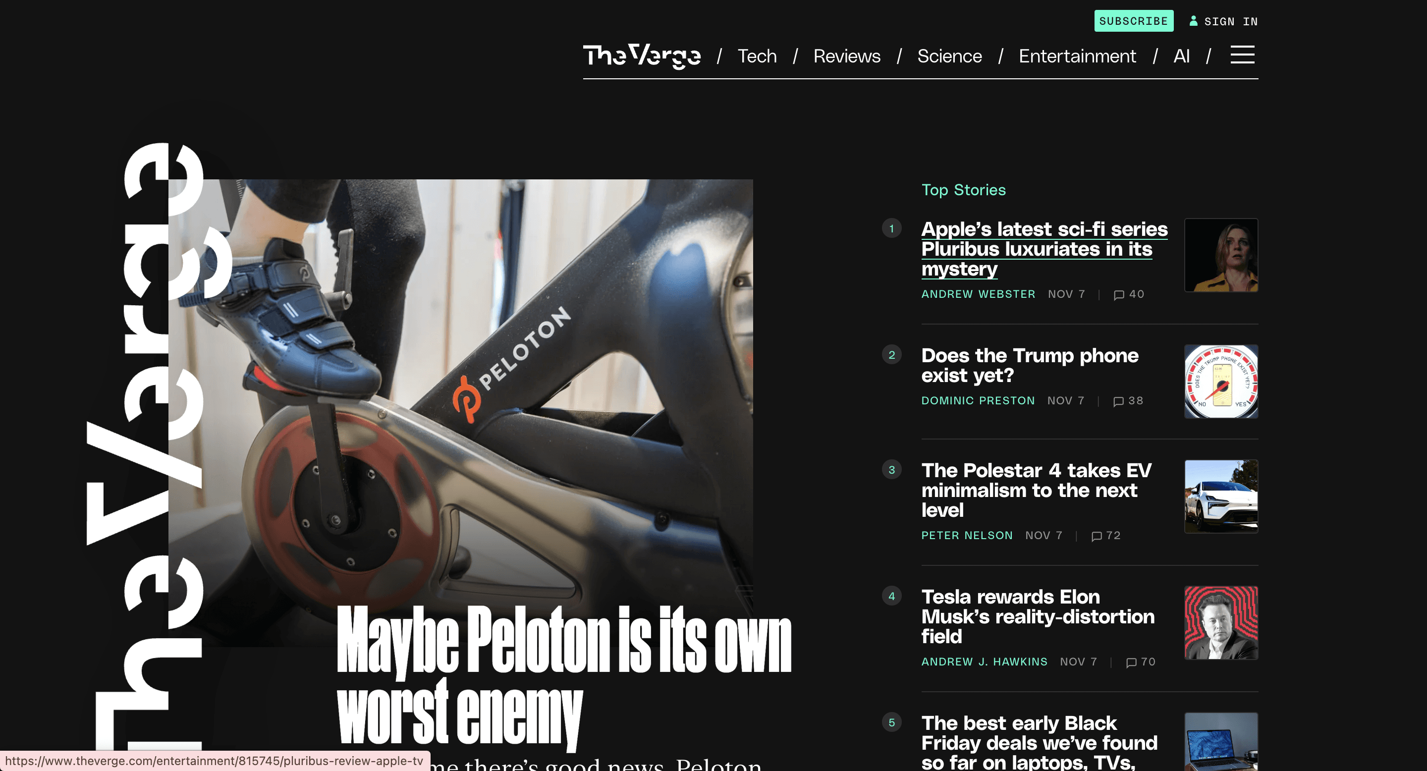 Tech news from The Verge website