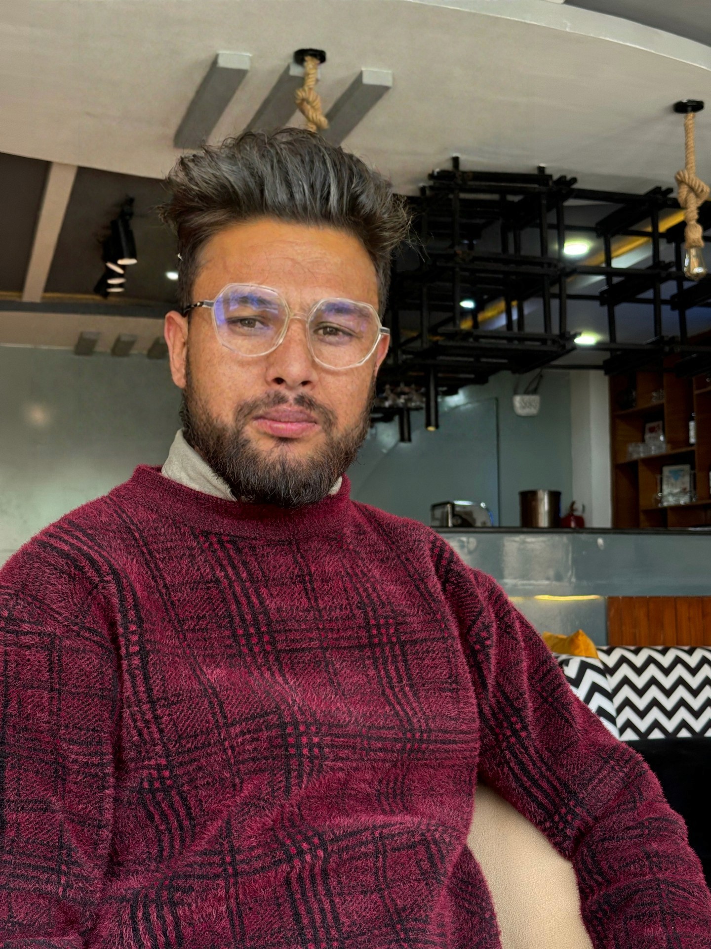 Close-up portrait of a person