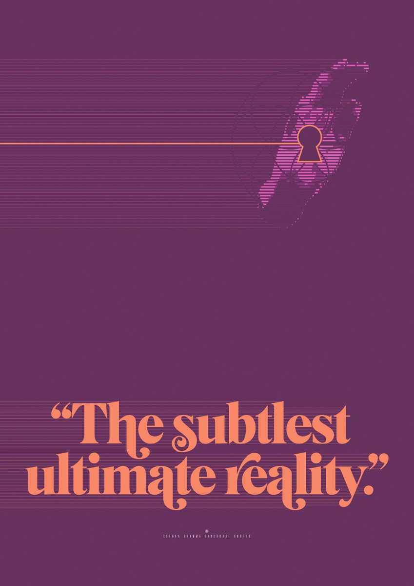 The Subtlest Ultimate Reality Vipassana Poster