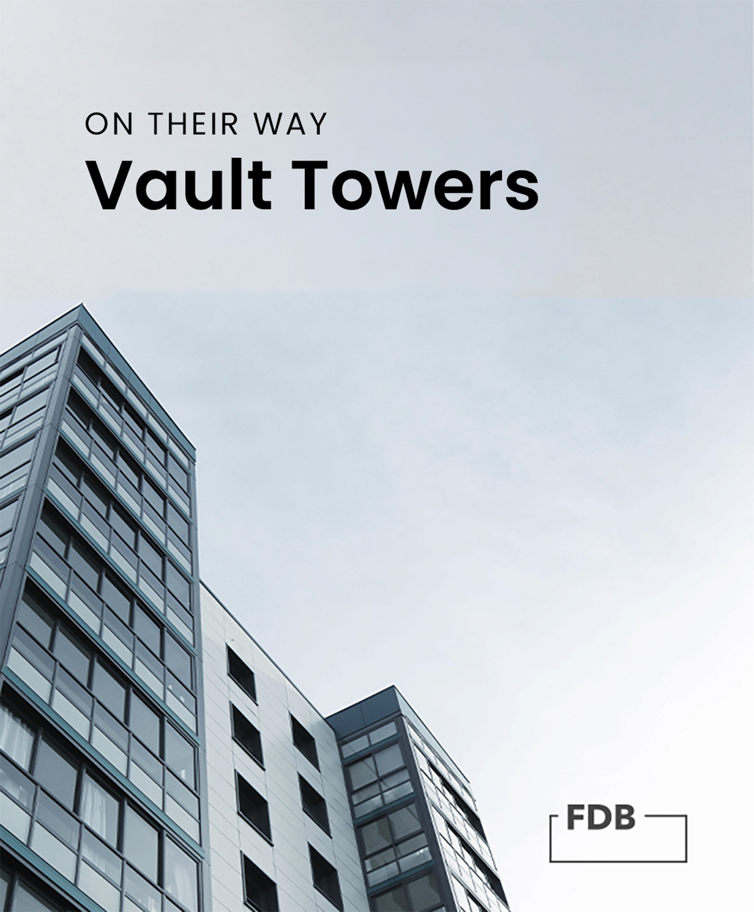  Architecture firm high-rise "Vault Towers" project visualization.