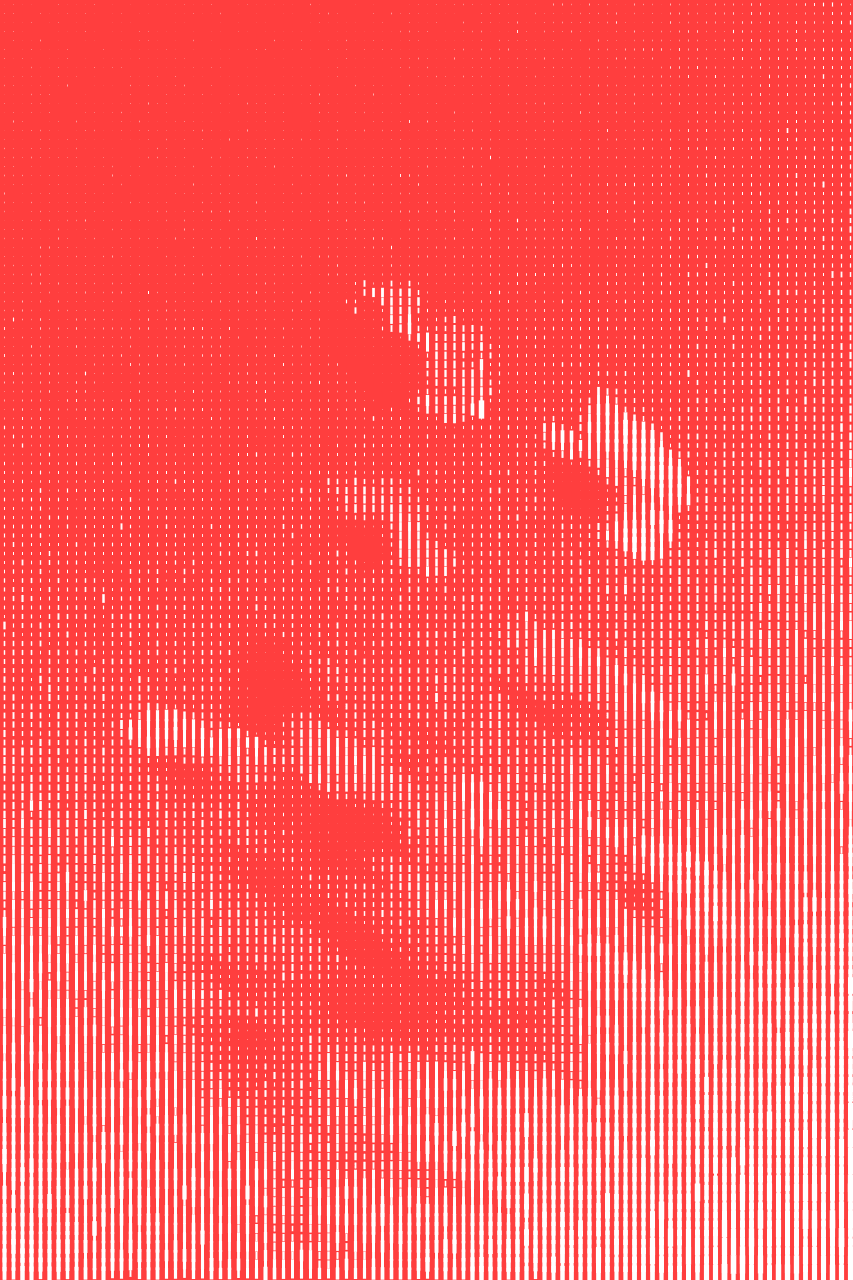 dithered red flowers