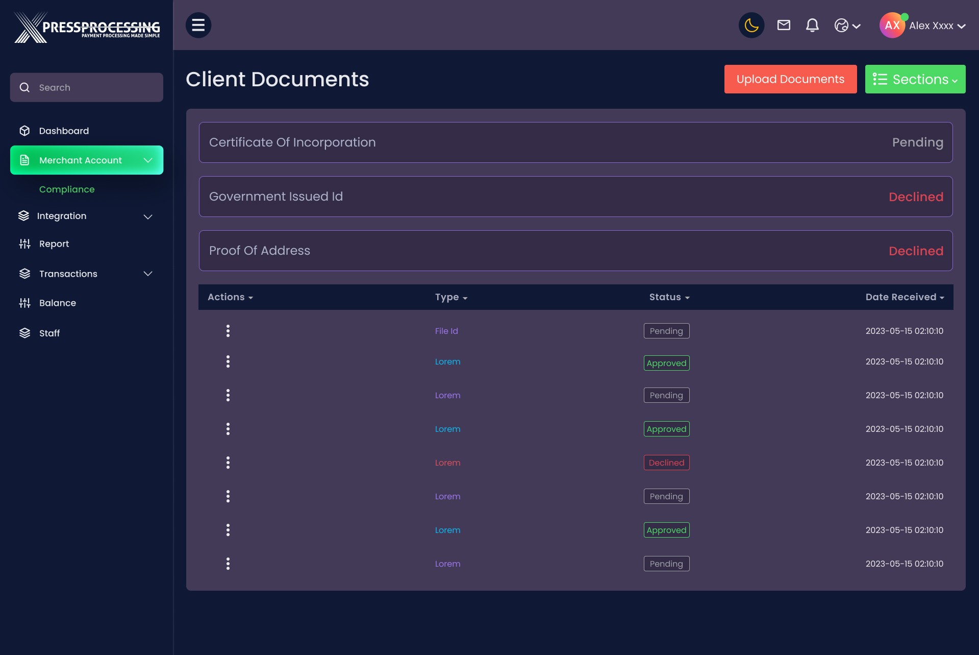 Client Documents