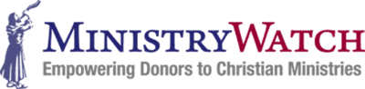 Ministry Watch Logo stating: Empowering Donors to Christian Ministries