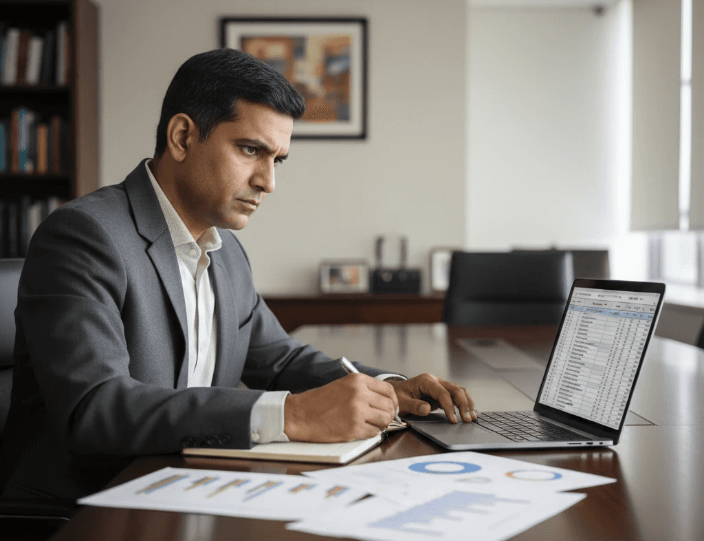 Serious financial modeling tone