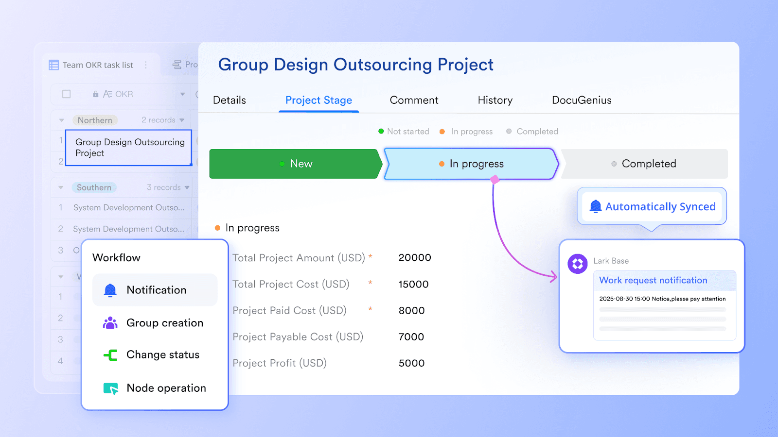 Lark offers powerful workflow automation