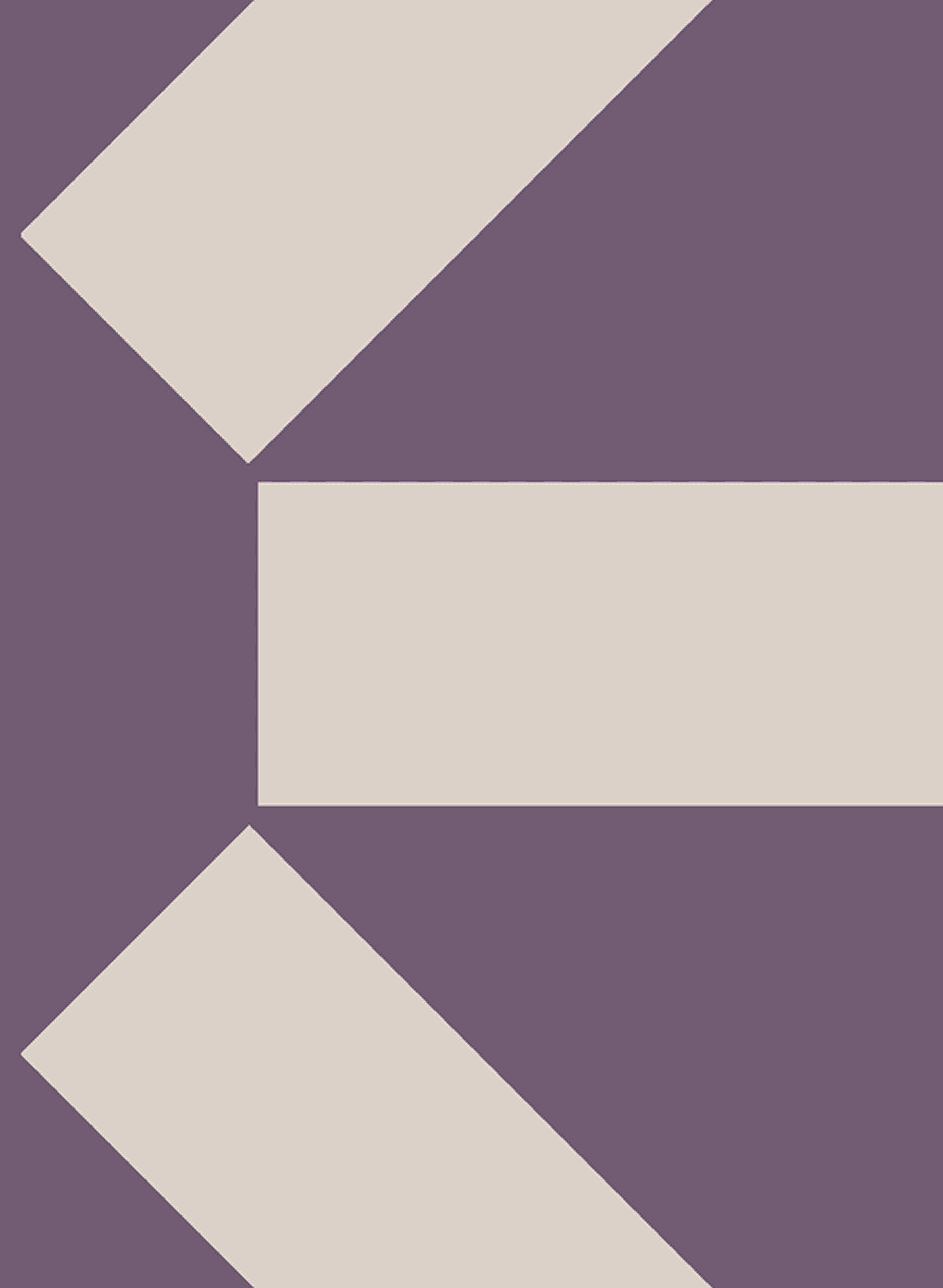 Contact.png Geometric brand illustration with purple and beige shapes