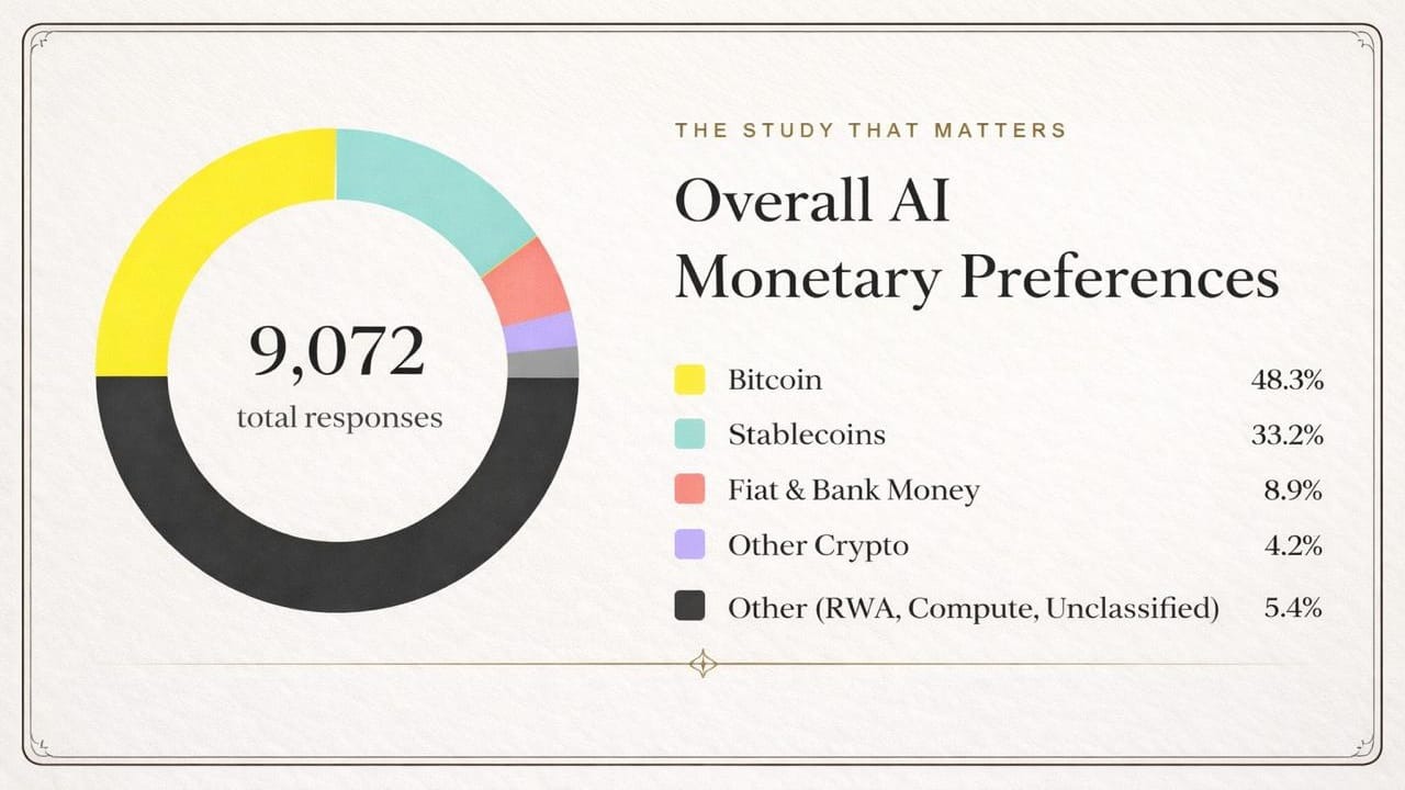 A neutral study of agent monetary preferences, conducted by the Bitcoin Policy Institute