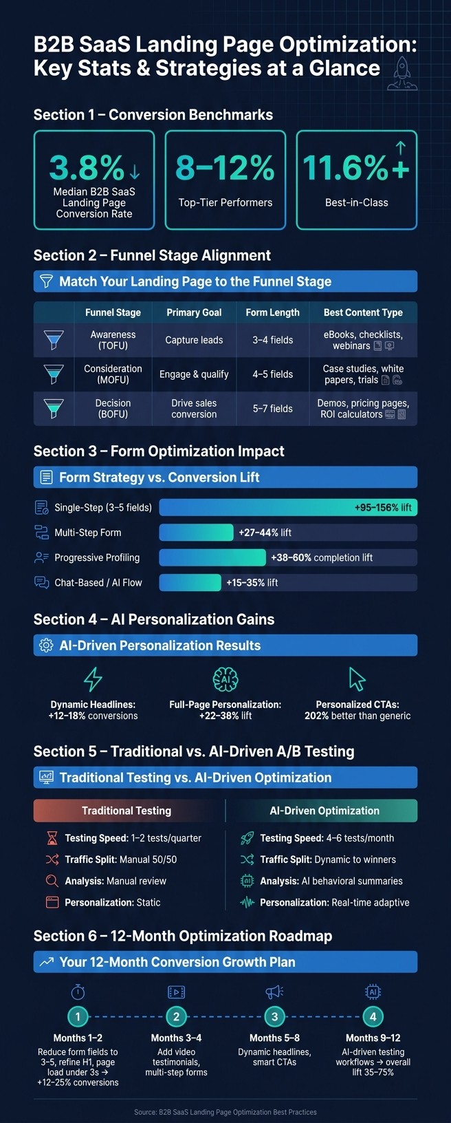 B2B SaaS Landing Page Optimization: Key Stats & Strategies at a Glance