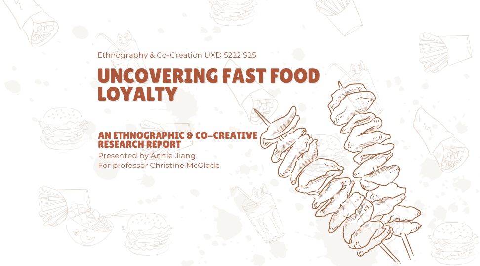 Title page for Uncovering fast food loyalty