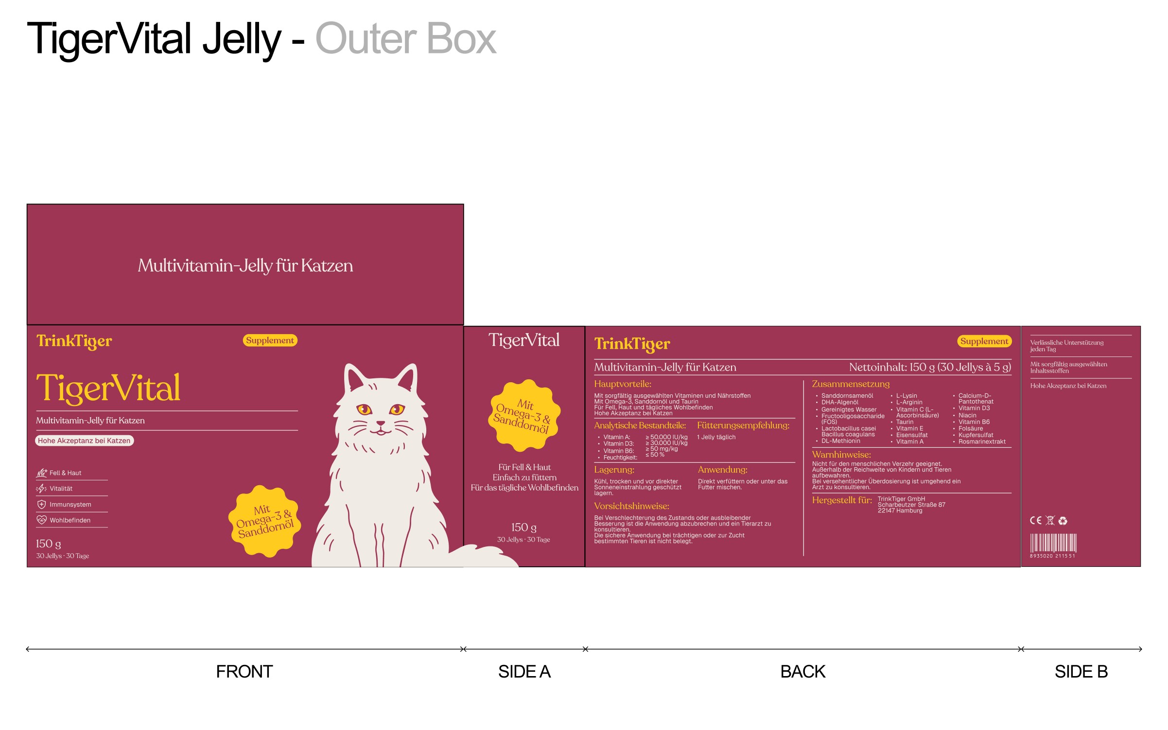 Premium pet care branding aligned with German engineering values