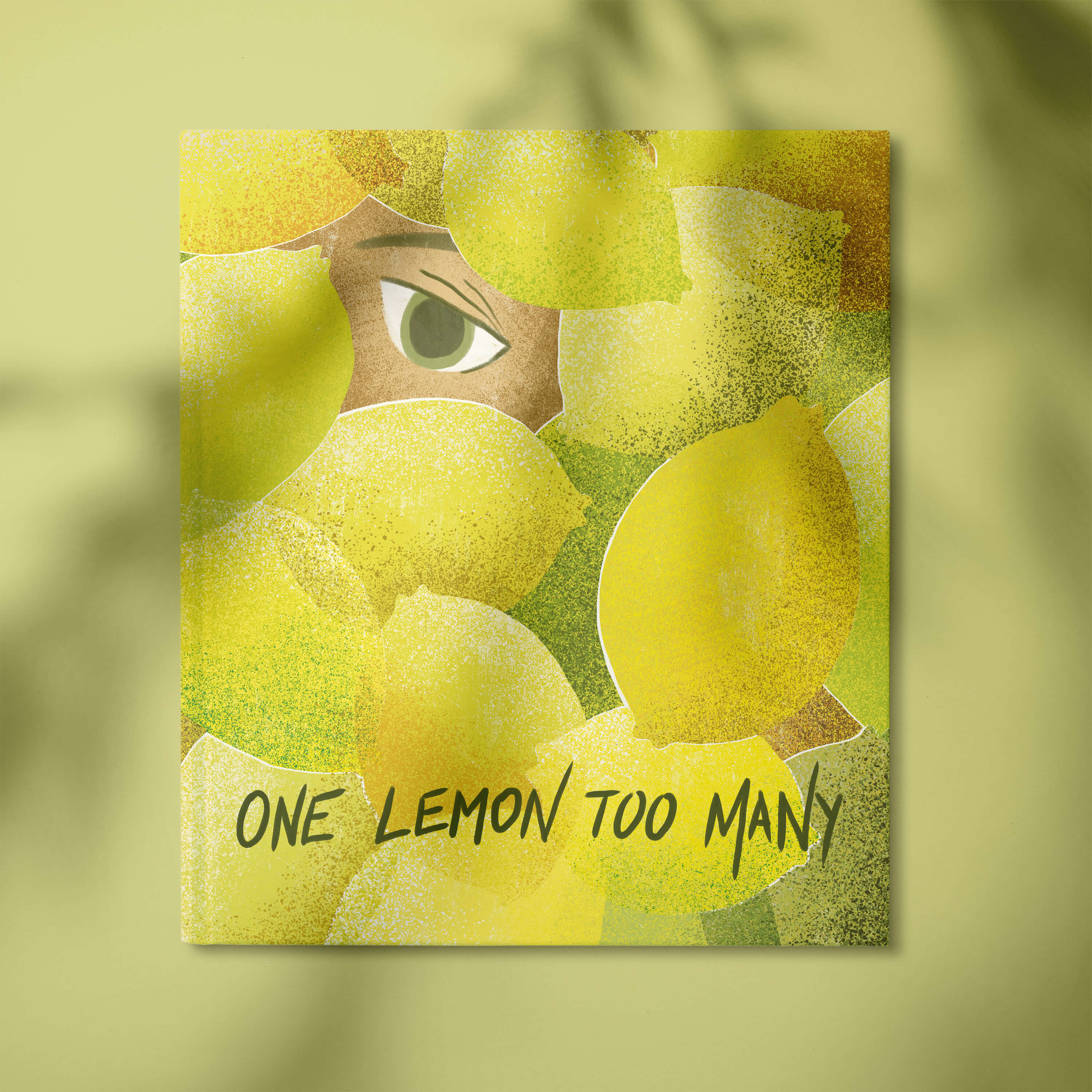 'One Lemon too many' bookcover design