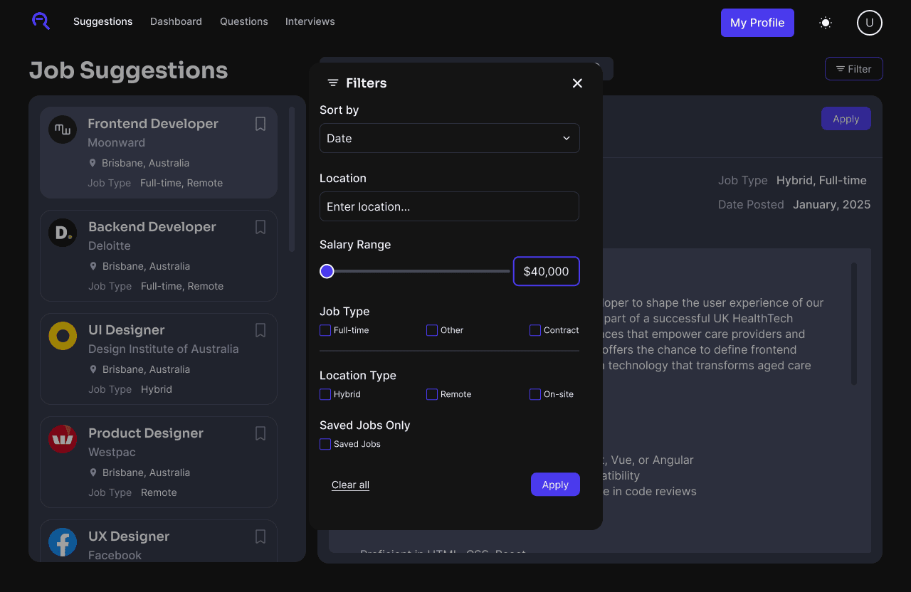 Final Design Dark Mode