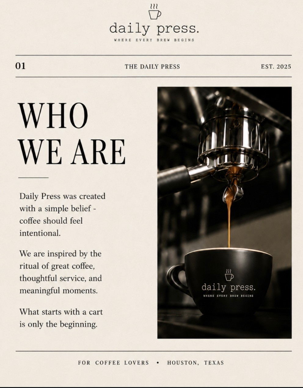 Daily Press signature drink for a private celebration