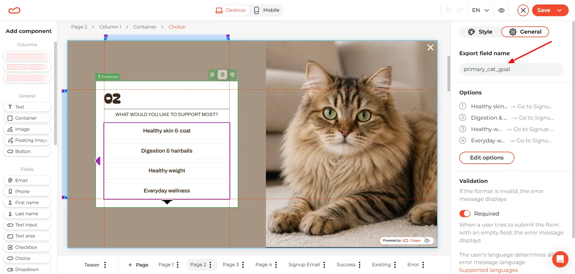 claspo-quiz-primary-cat-goal
