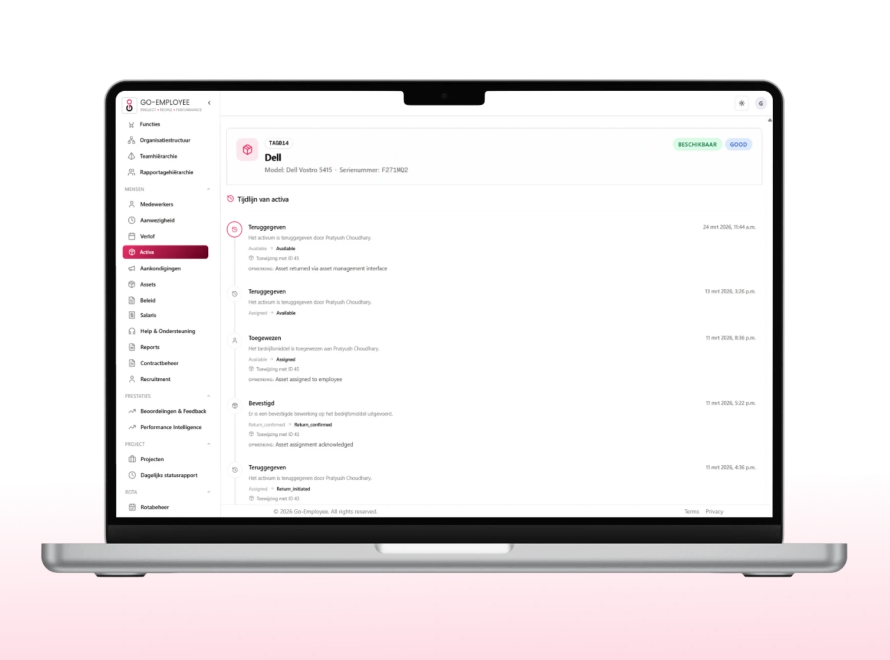 Go Employee Asset Lifecycle Management