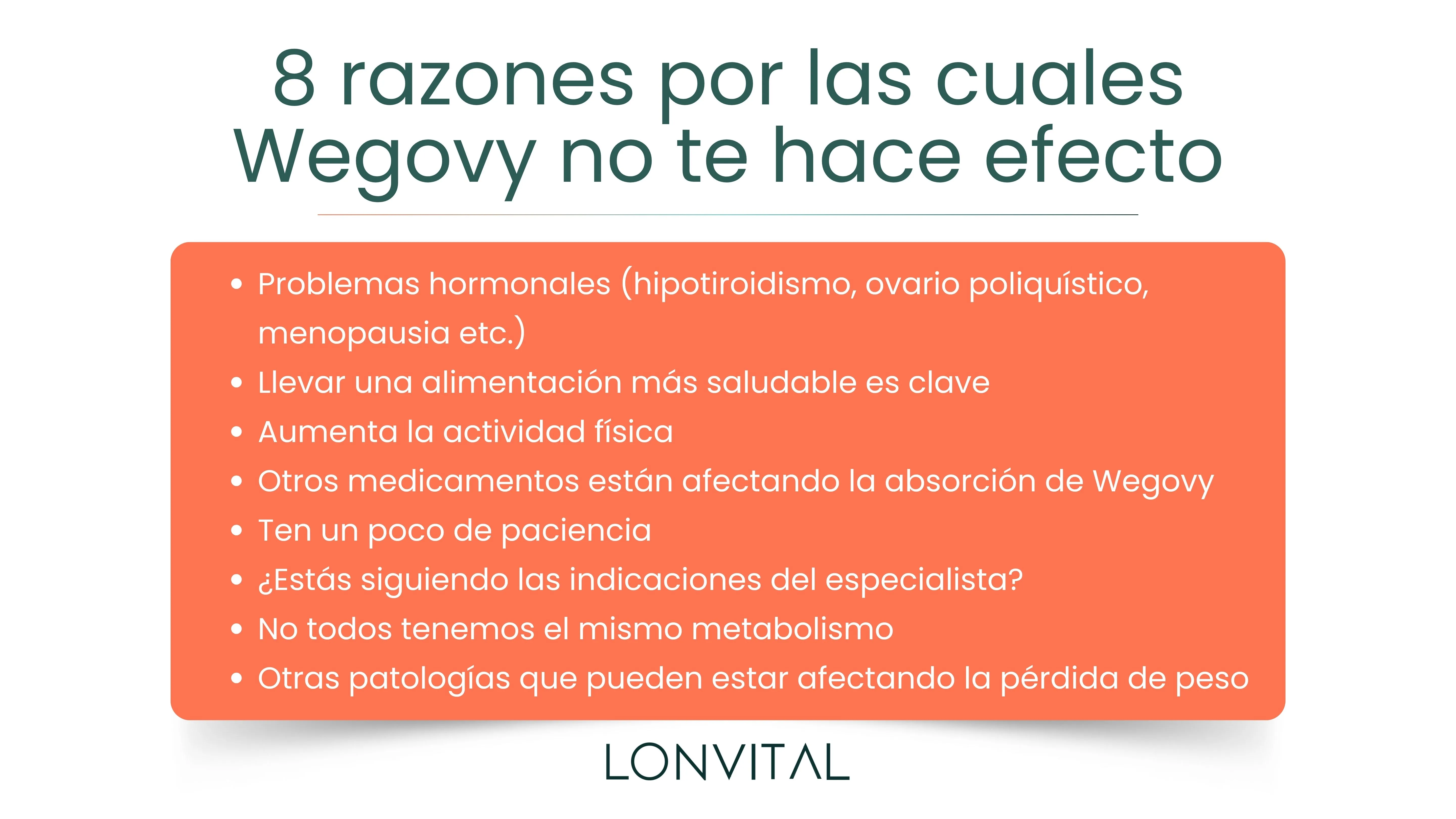 8 razones por las cuales Wegovy no te hace efecto