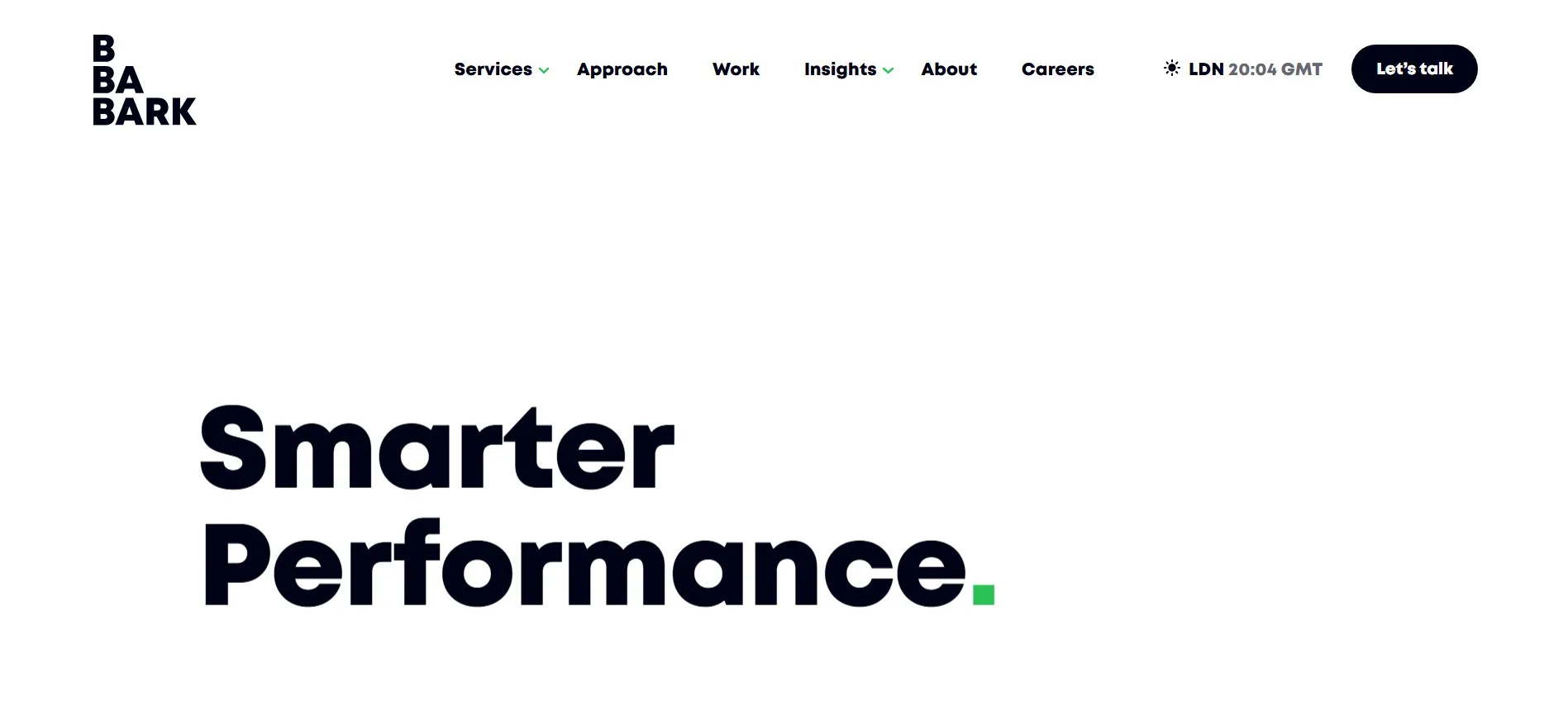 Bark.London combines creative and performance for the DTC scale.