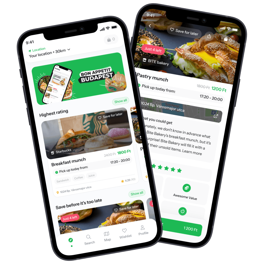 Munch application and landing page