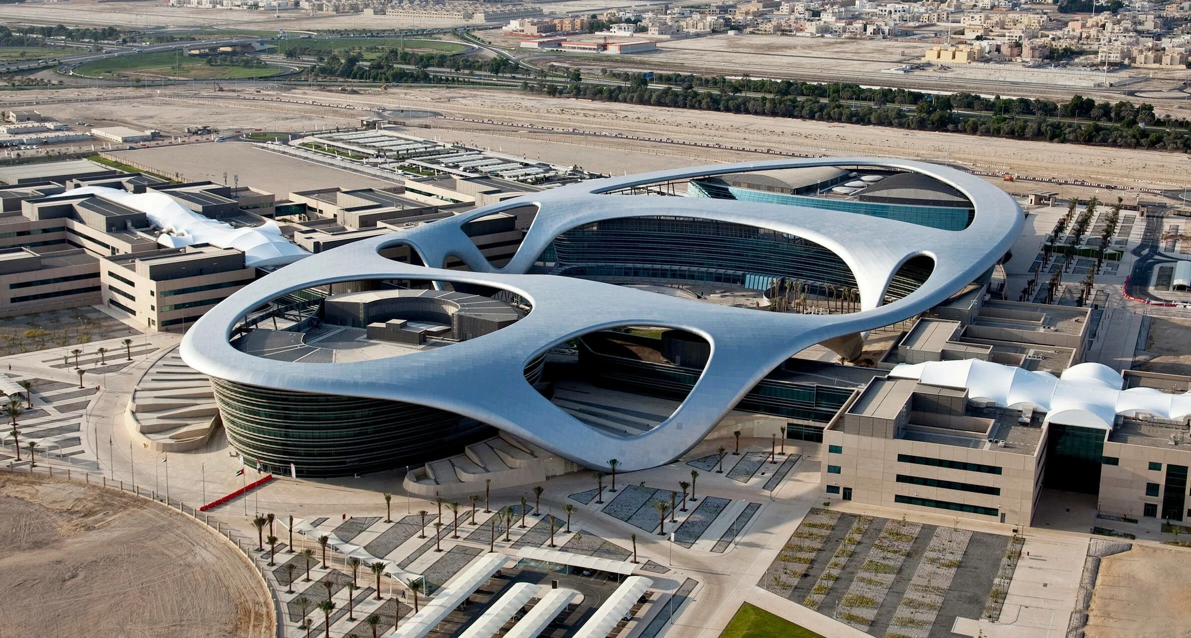 Project view of Zayed University a complex plot in United Arab Emirates, supported by financial modelling