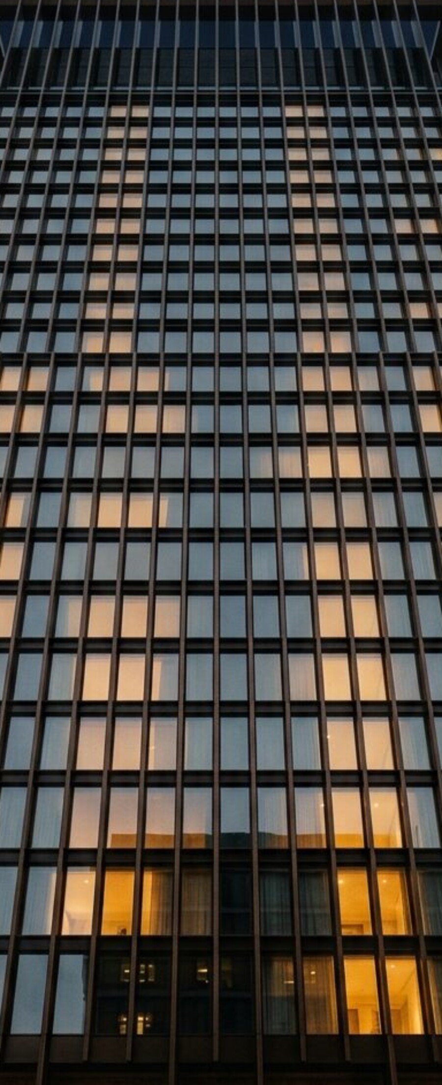The facade of Meridian, podium to parapet
