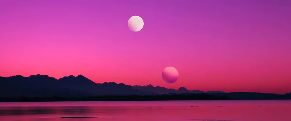 Neon purple sky 