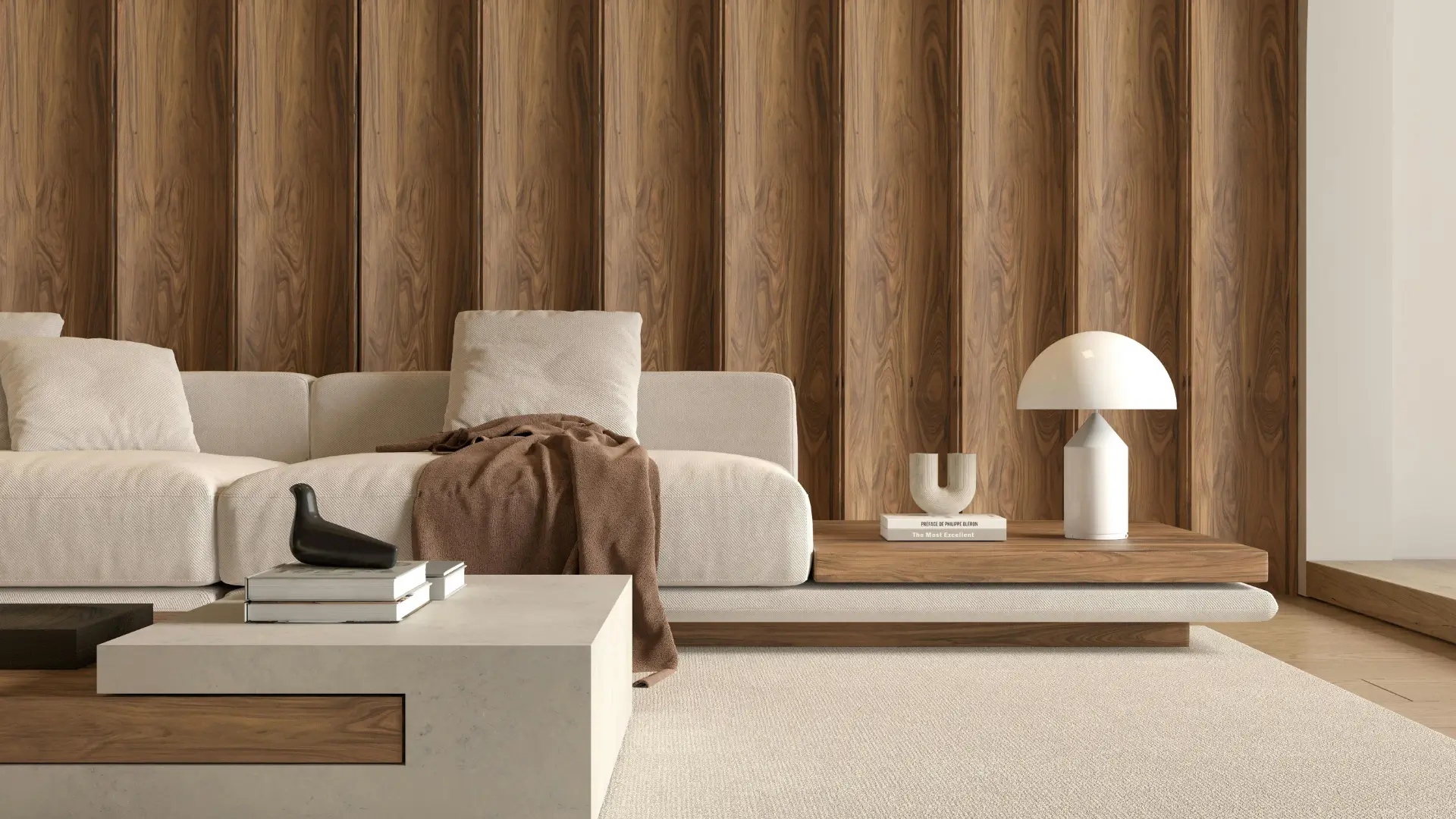 Salon contemporain conçu par IPS Design