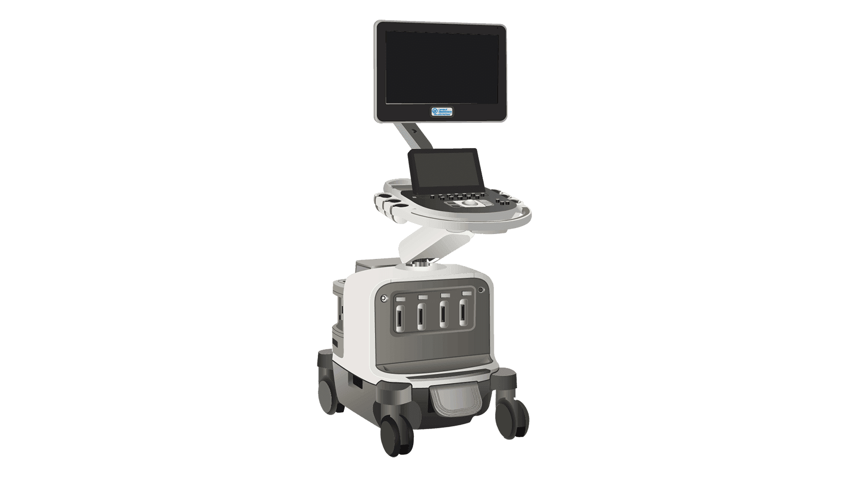 Photo of one of the 60 advanced Doppler and
 ultrasound machines, the Philips EPIQ 7.