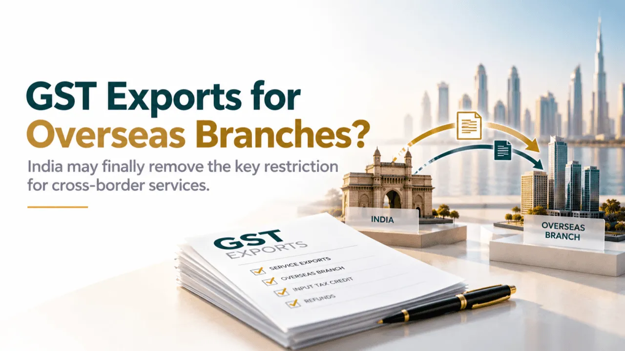 GST exports for overseas branches: service exports, input tax credit and refunds checklist