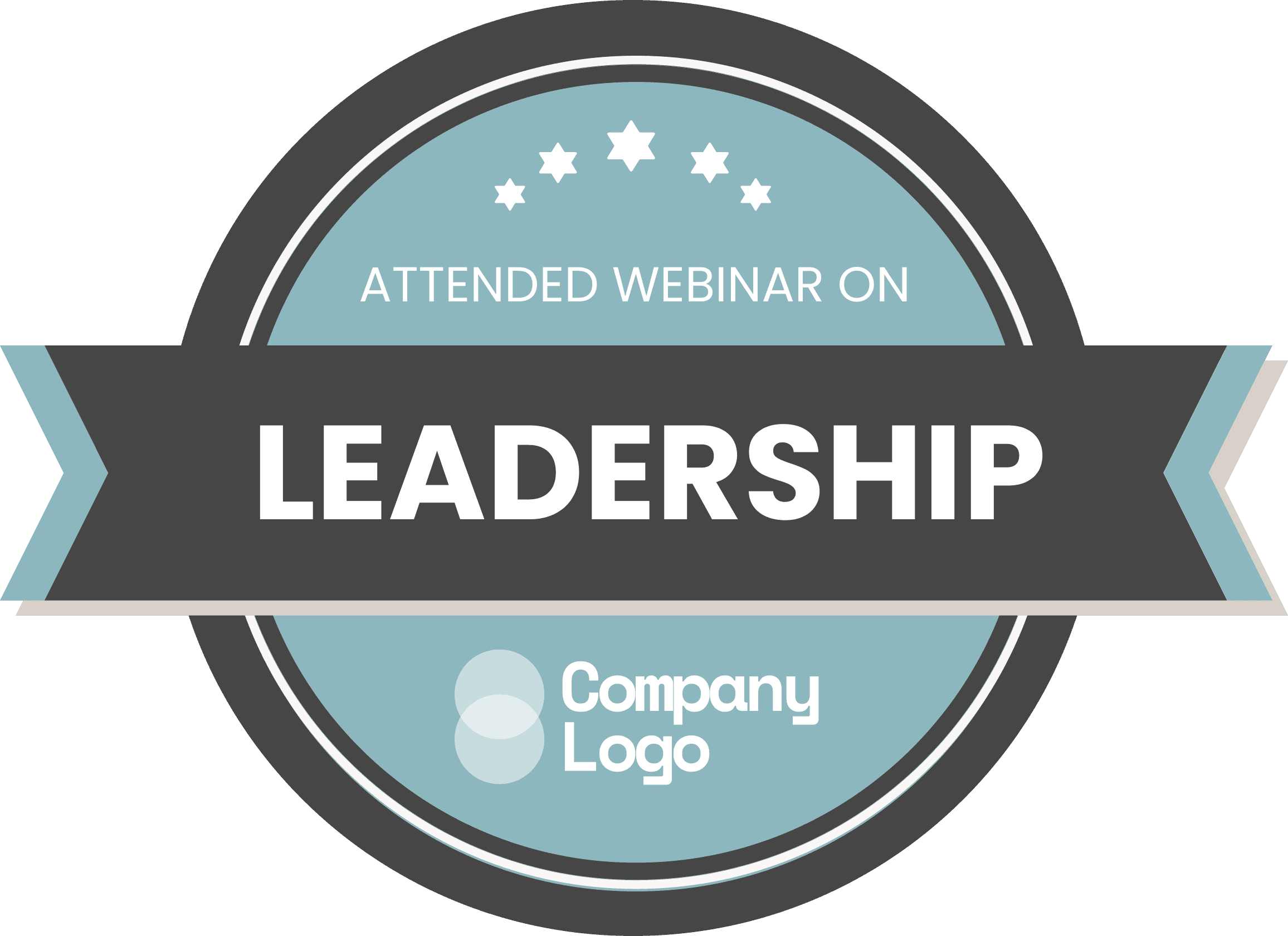 Wauld - Professional and distinct light blue appreciation badge template