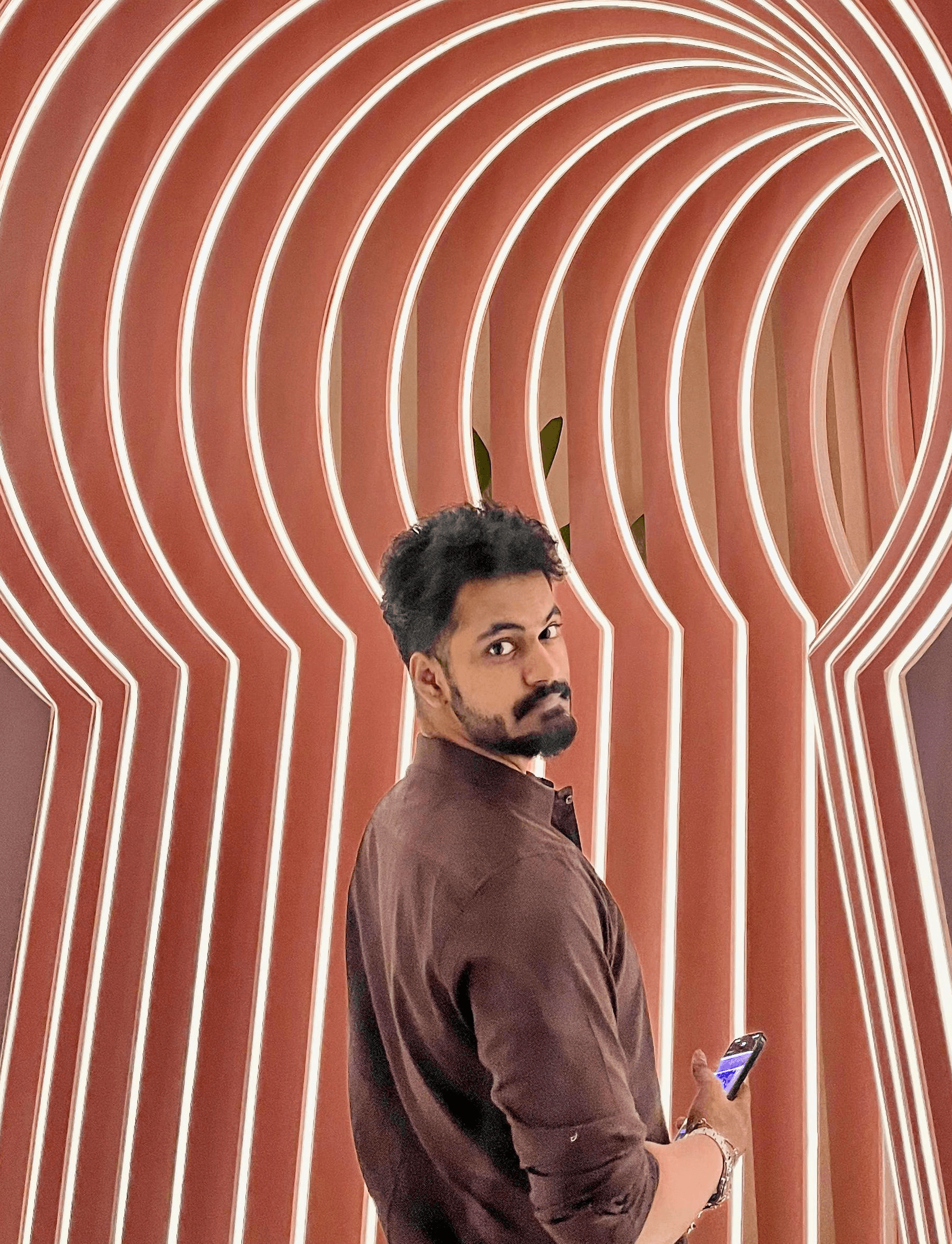 Portrait of portfolio creator – front view