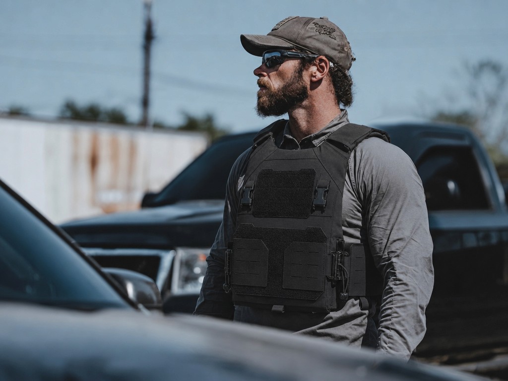 WARFIGHTER plate carrier with soft and hard armor