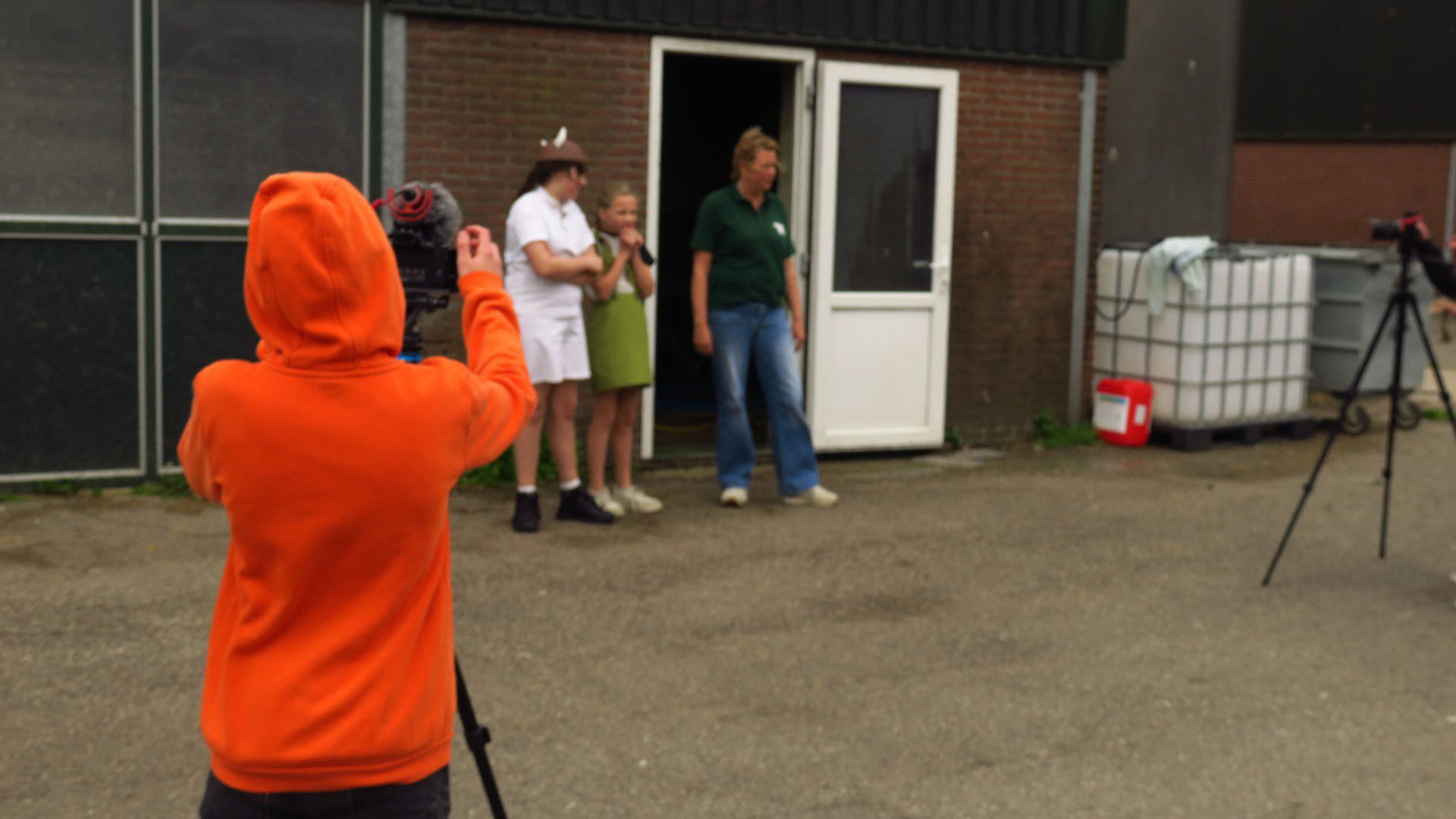 Verdwenen Kasteel Montfoort Leerlingen vormen een echte filmcrew 4 - Oud Montfoort