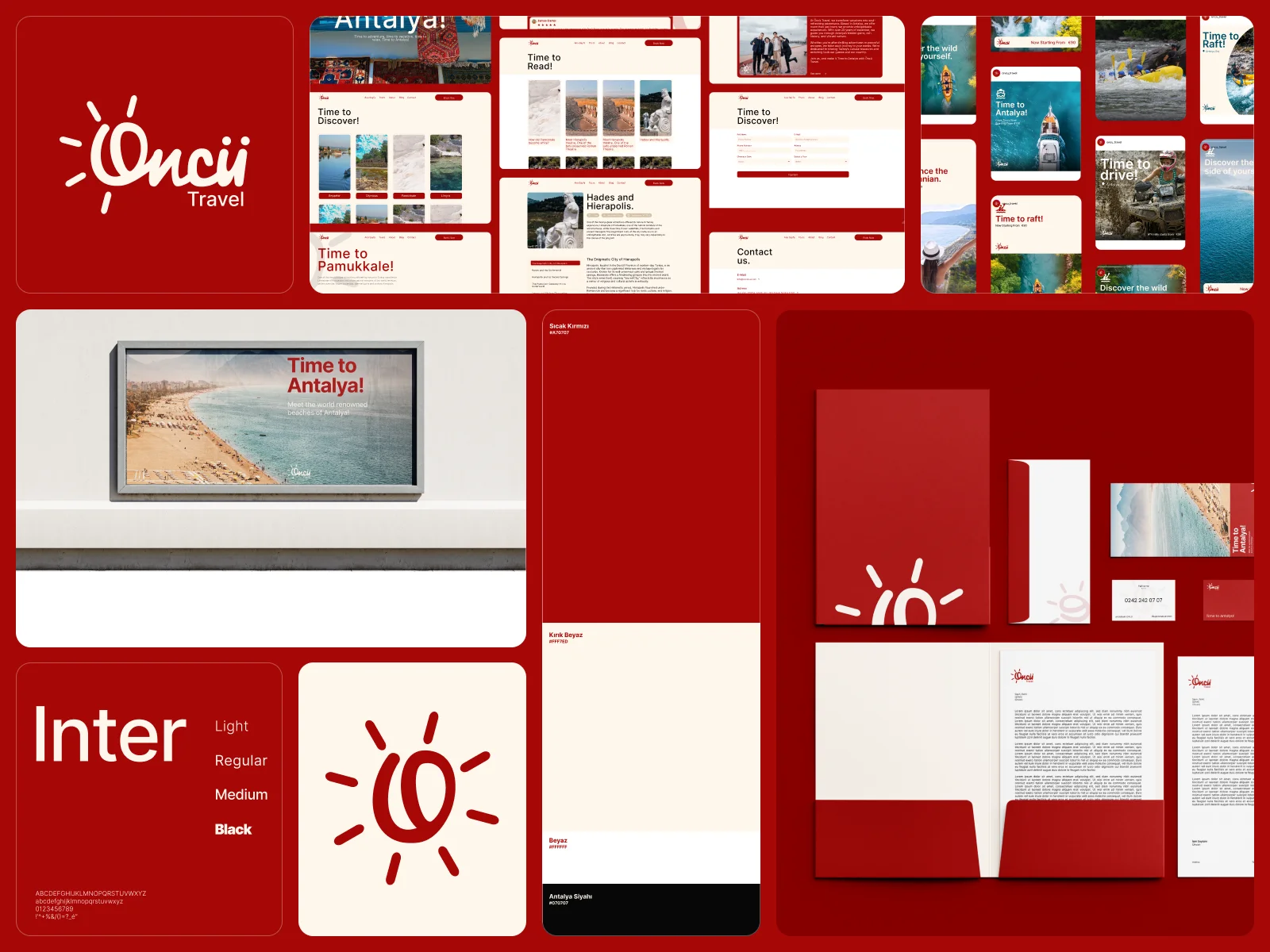 Öncu Travel Branding and UX&UI Design project