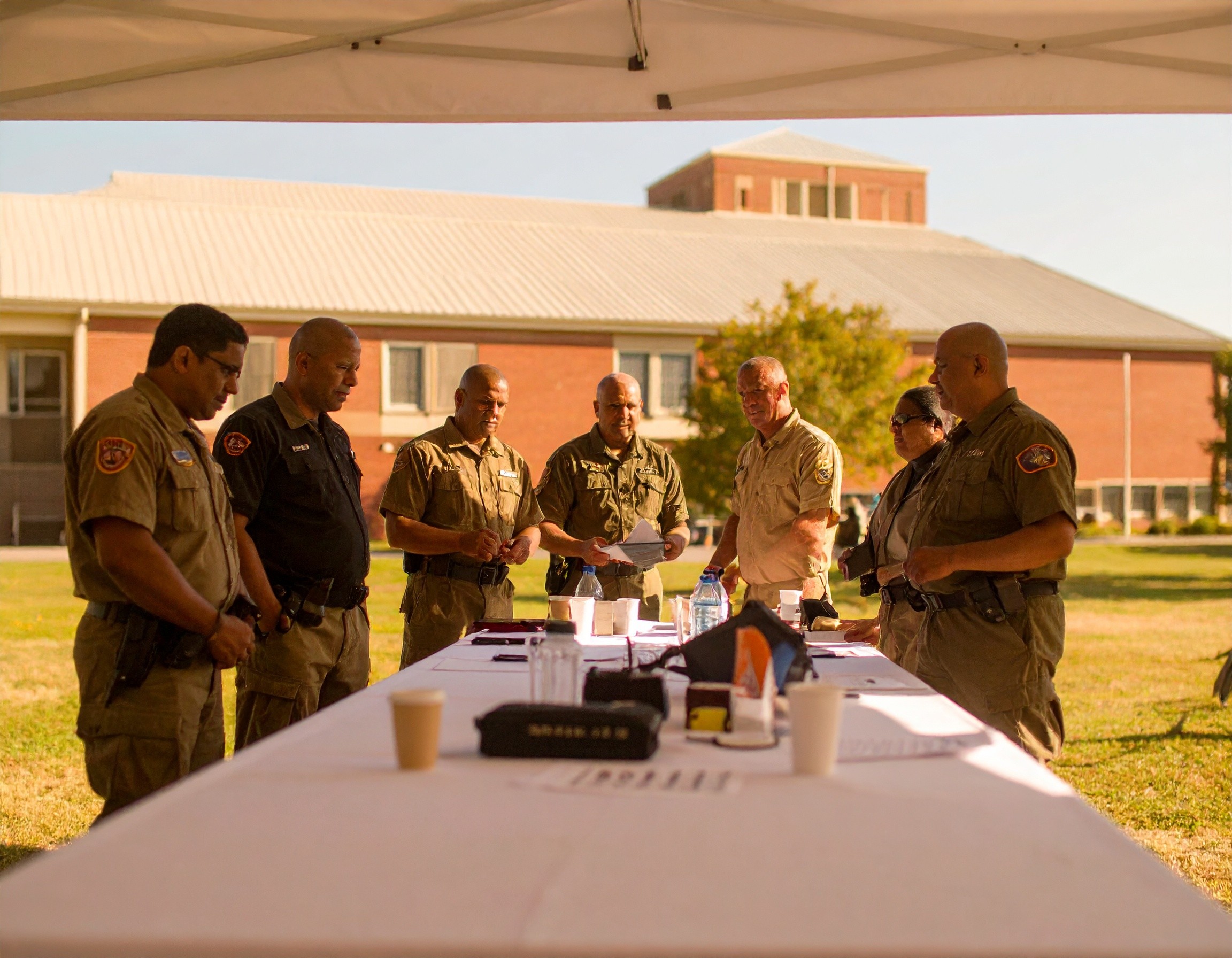 pop up incident command dicussing