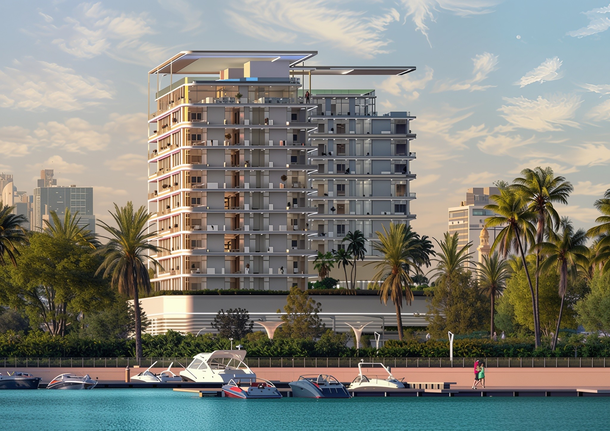 Arka Enclave, a contemporary hotel in Miami Beach, featuring sleek design and a picturesque beachfront view.