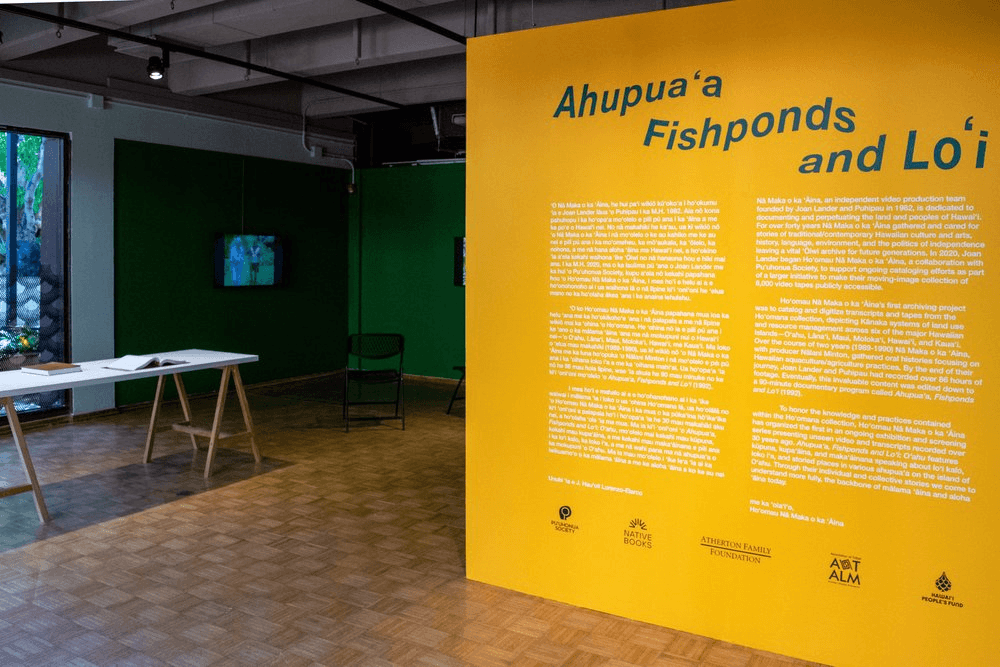 2023, ahupuaʻa fishponds and loʻi exhibition, koa gallery, Kapiʻolani community college, curated by Drew Kahuʻāina Broderick