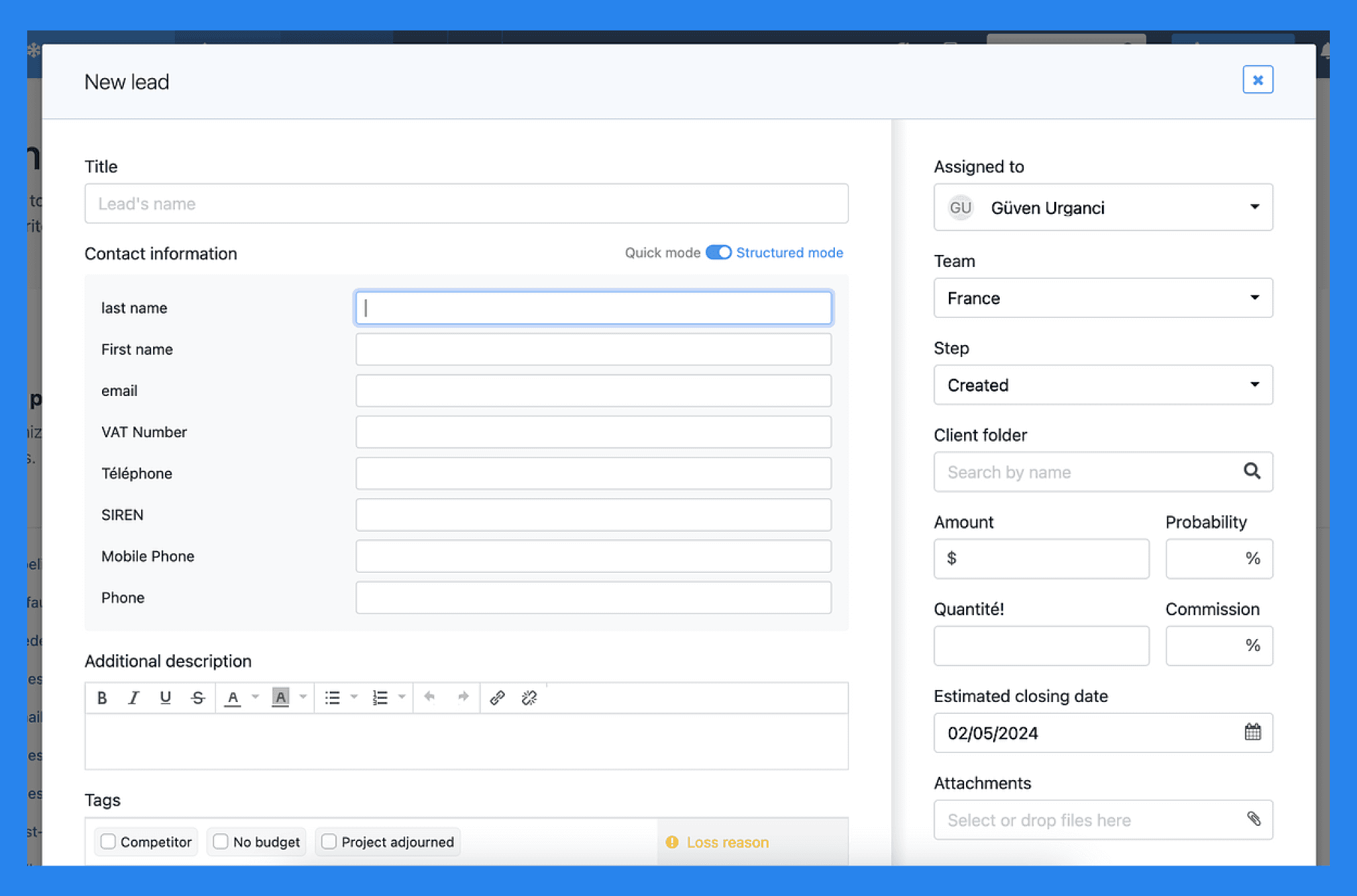 Key Features of noCRM.io: Prospect & Lead Management